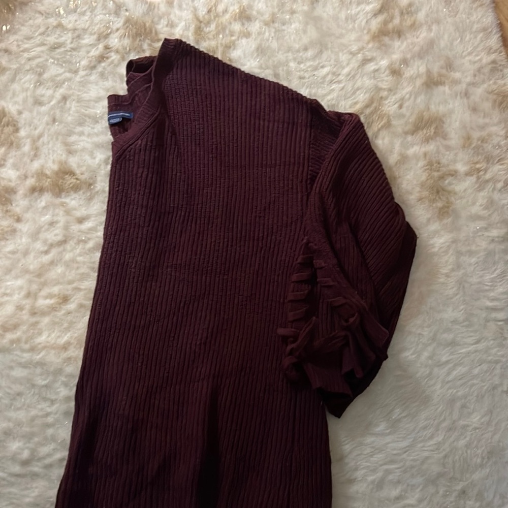 American eagle burgundy sweater